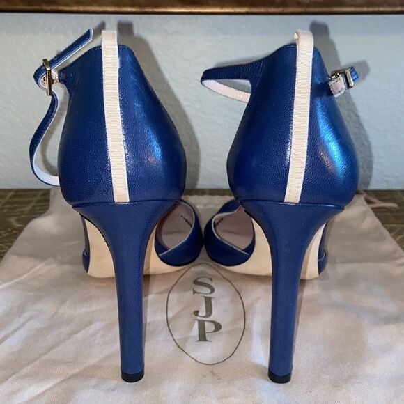 SJP Tanny Blue Mary Jane 4” Heels - Picture 5 of 16